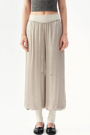Silk Satin French Pants