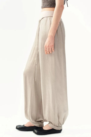 Silk Satin French Pants