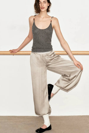 Silk Satin French Pants