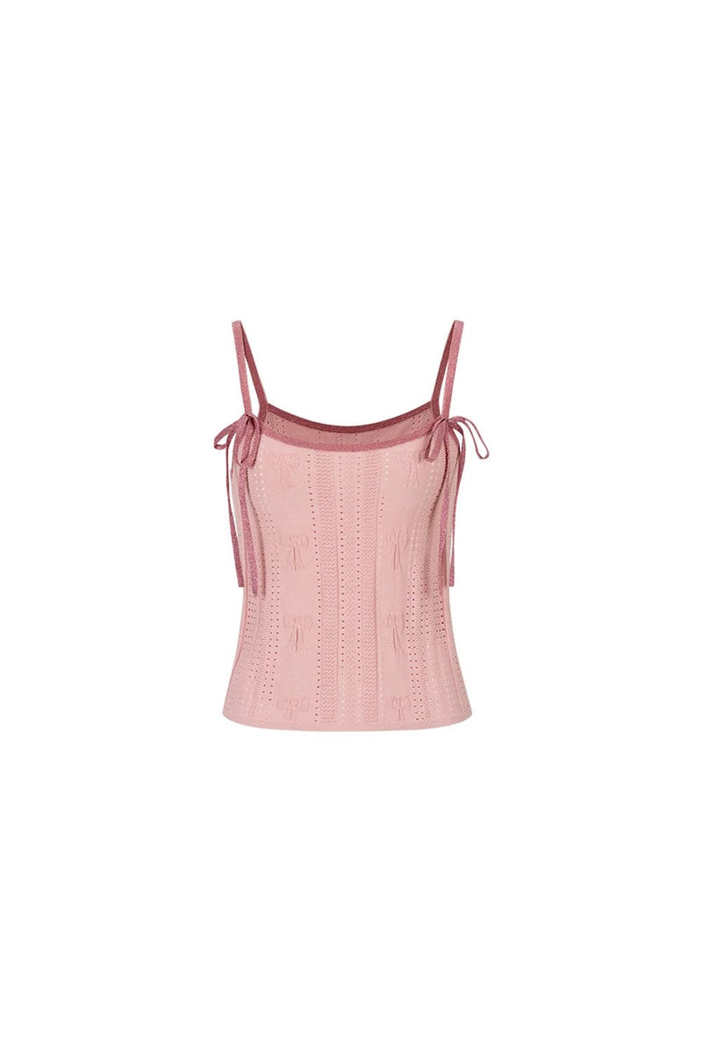 Silk Stitching Bow Camisole Top