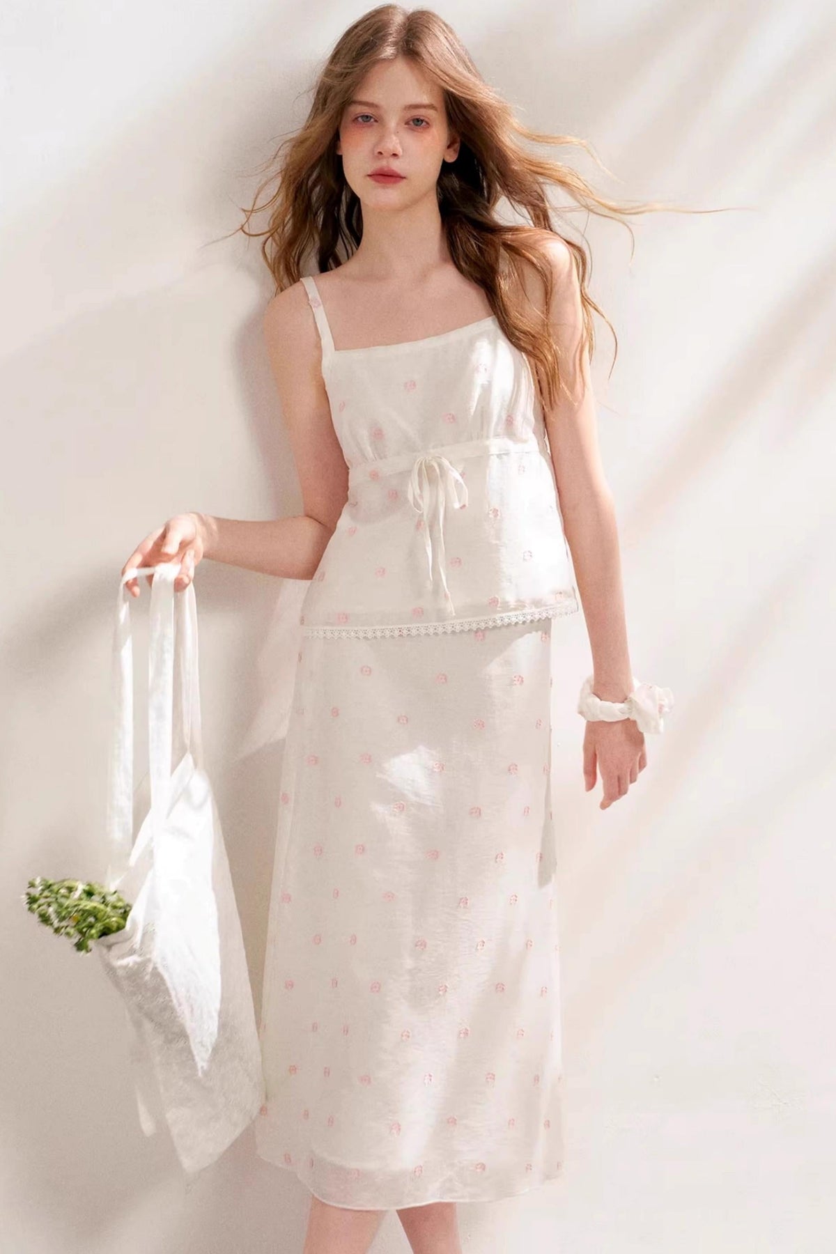 Silken Halter Skirt Set-Up