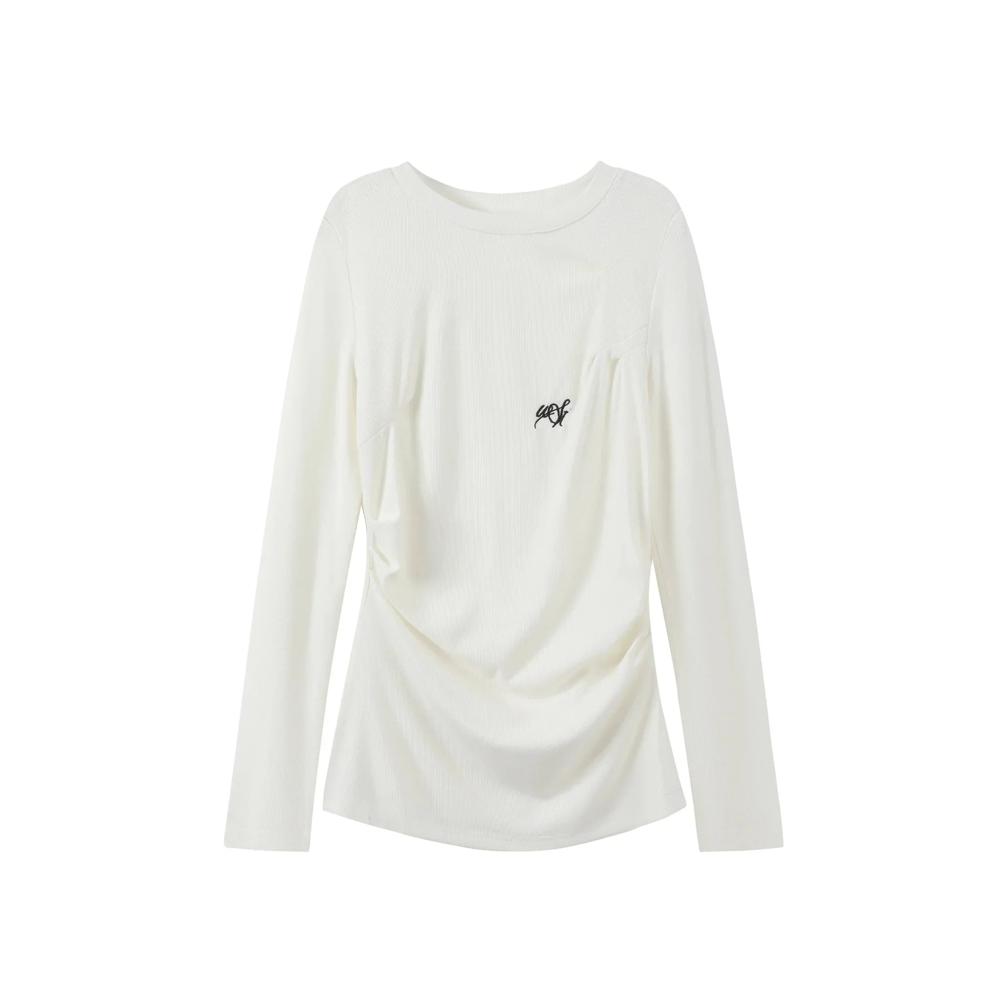 Silver Button Flutter Sweater Top Set-Up
