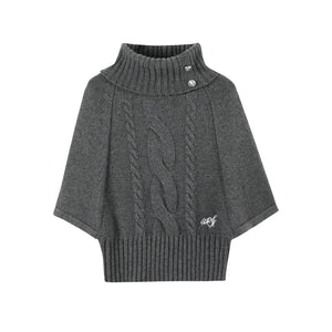Silver Button Knitwear Dress Set-Up