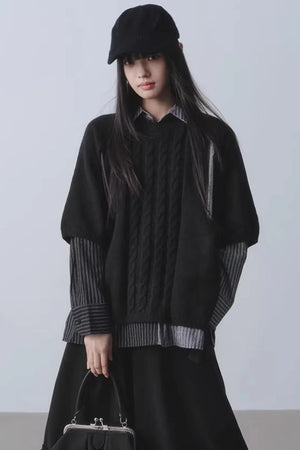 Silver Wings Two-Piece Sweater Set