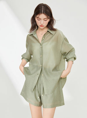 Simple Commuter Shirt Set
