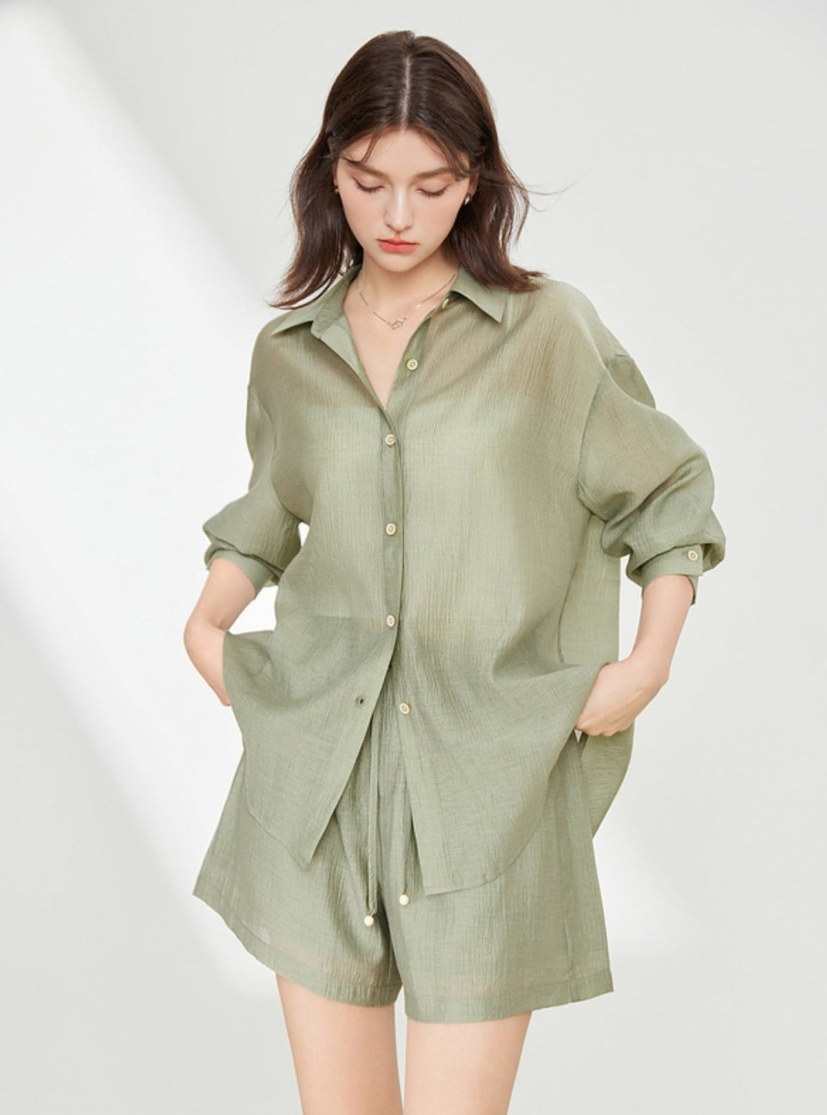 Simple Commuter Shirt Set