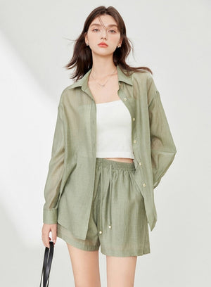Simple Commuter Shirt Set