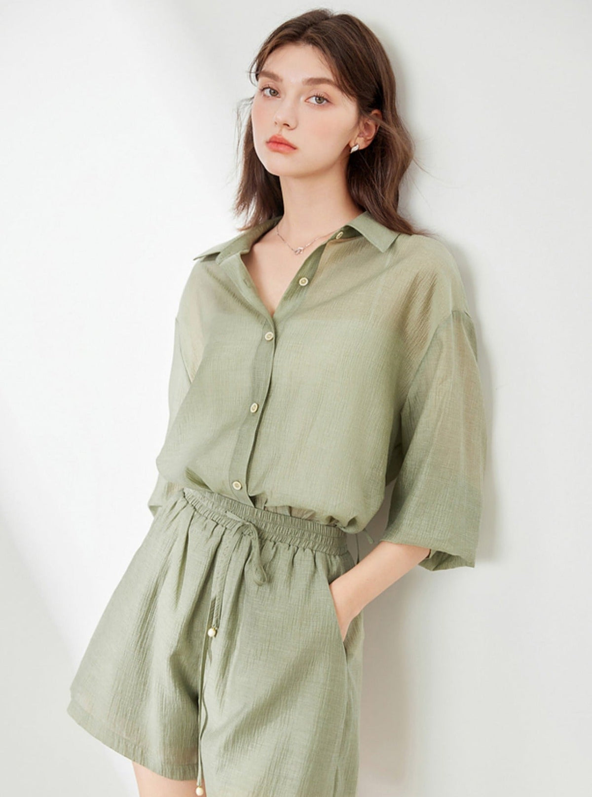 Simple Commuter Shirt Set