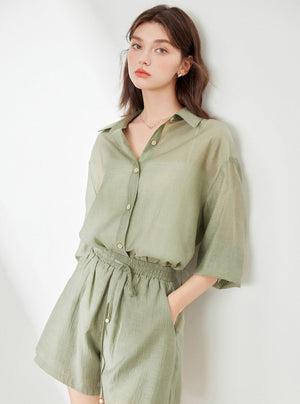 Simple Commuter Shirt Set