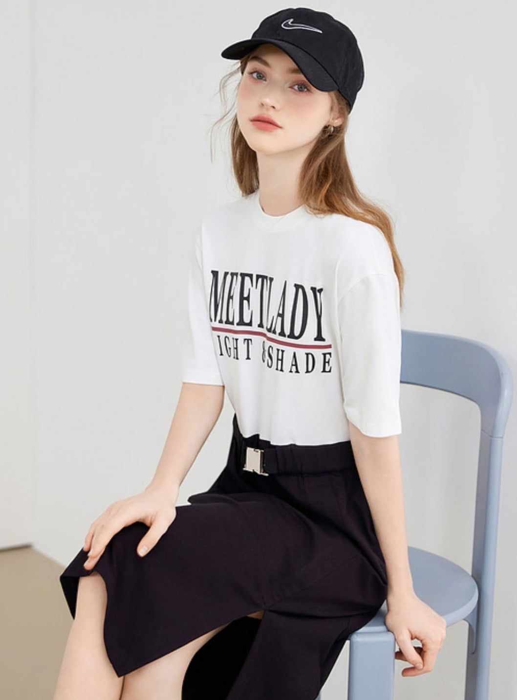 Simple Fake Two-Piece Dress