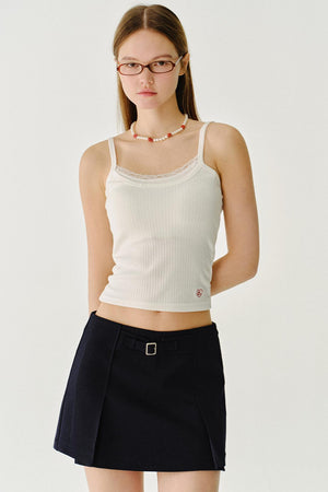 Simple Lace Cropped Top