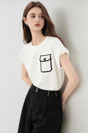 Simple Style Pocket Tee
