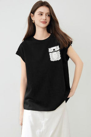 Simple Style Pocket Tee