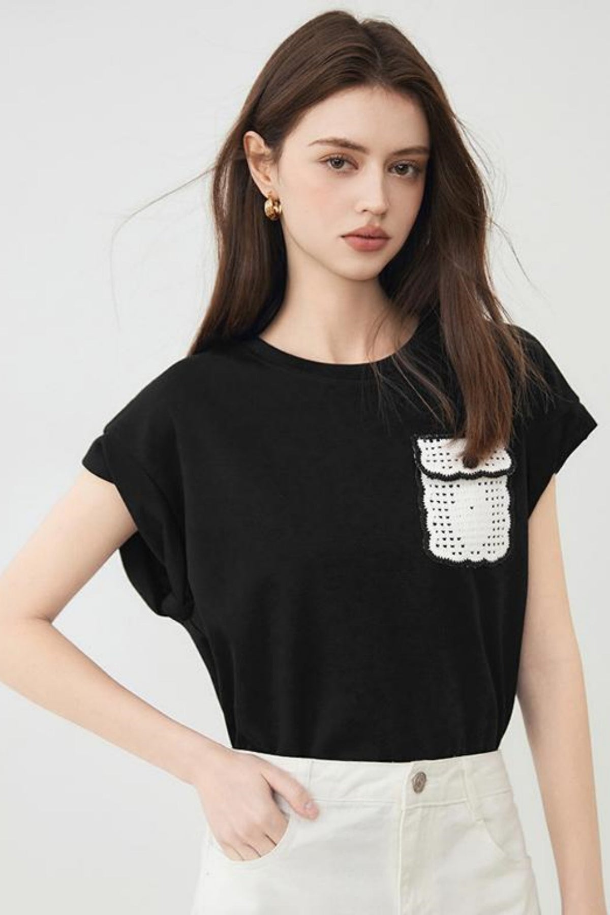 Simple Style Pocket Tee