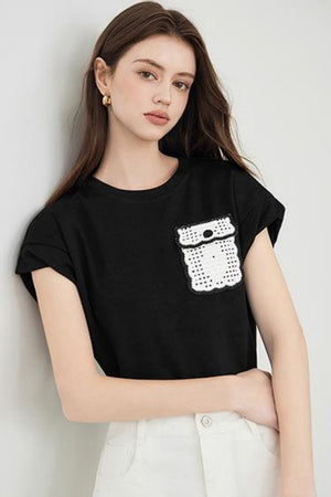Simple Style Pocket Tee