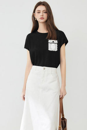 Simple Style Pocket Tee