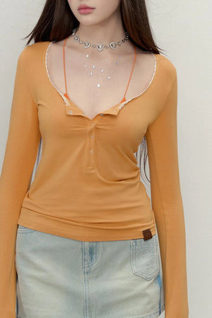 Simple U-Neck Tee