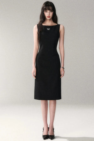 Siren Off-Shoulder Gray Dress