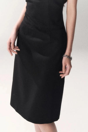 Siren Off-Shoulder Gray Dress