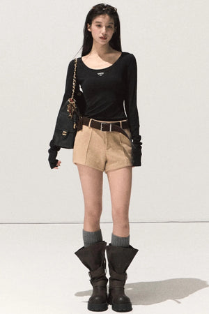Skin Emotion Wool Knitted Top