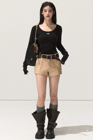 Skin Emotion Wool Knitted Top