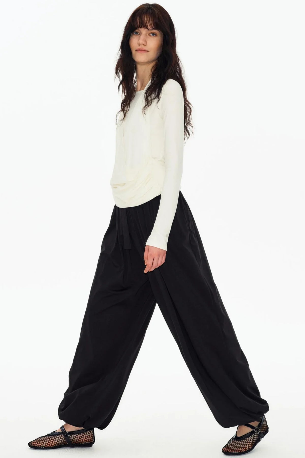 Skin-Friendly Drapey Lantern Pants