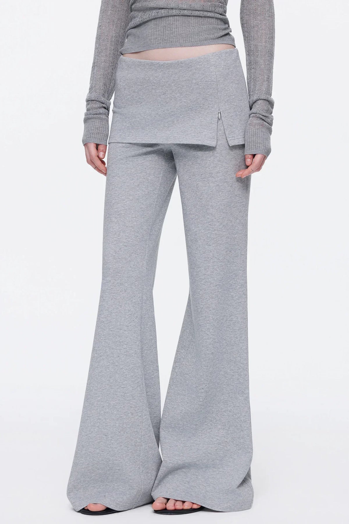 Skin-Friendly Knit Skirt Pants