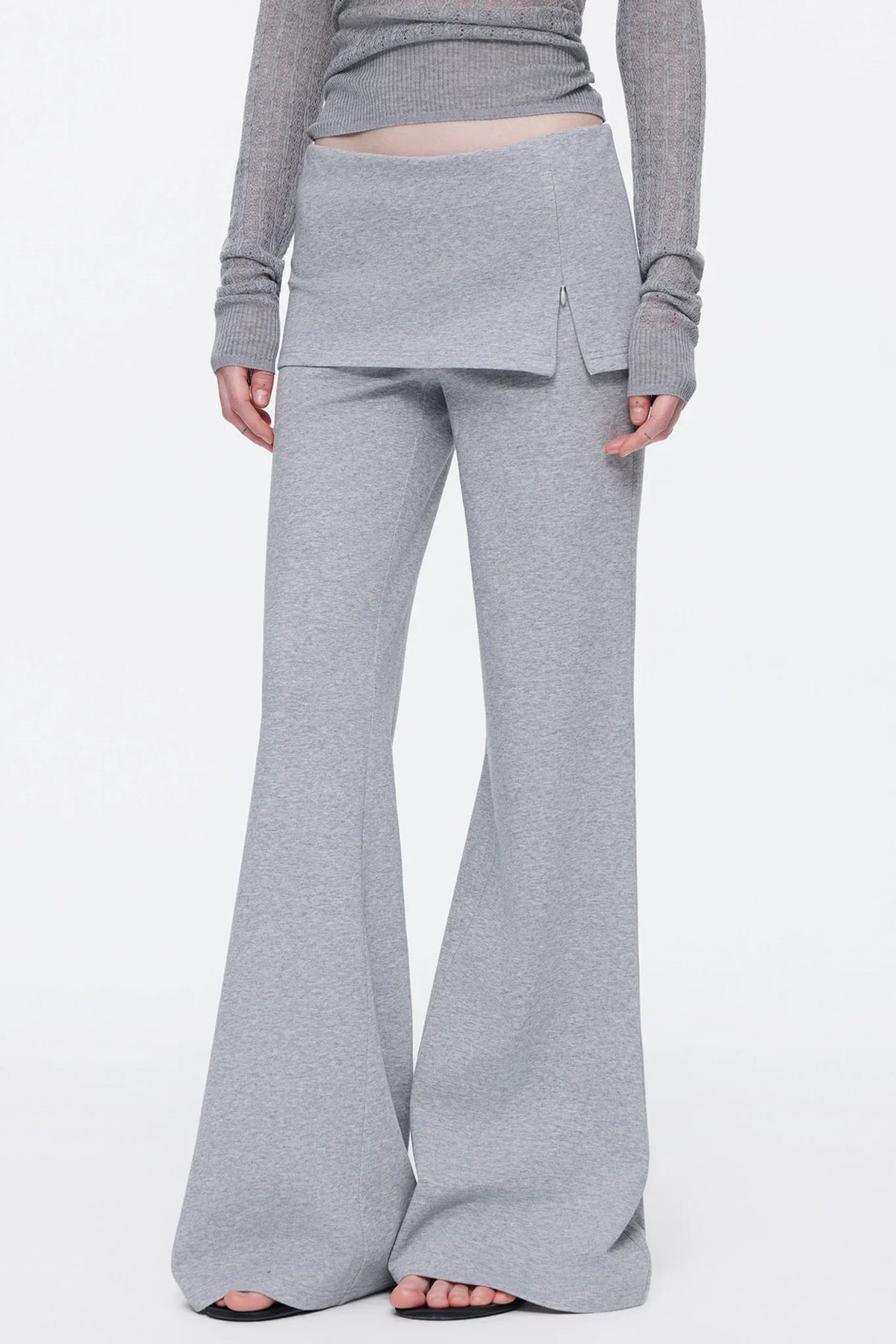 Skin-Friendly Knit Skirt Pants