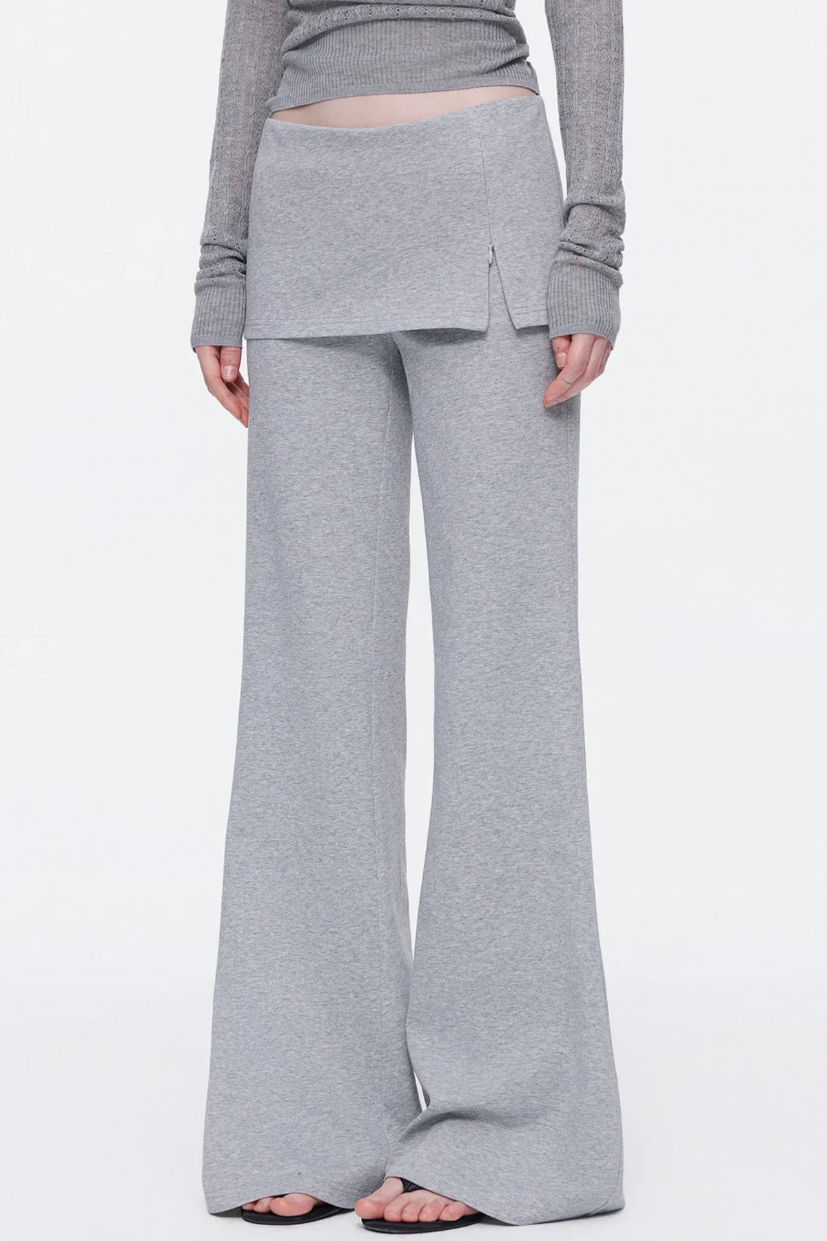 Skin-Friendly Knit Skirt Pants