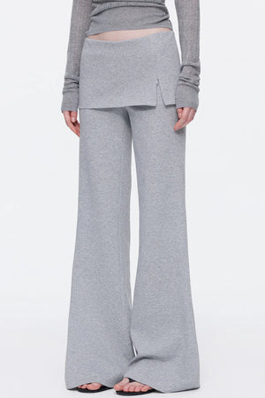Skin-Friendly Knit Skirt Pants