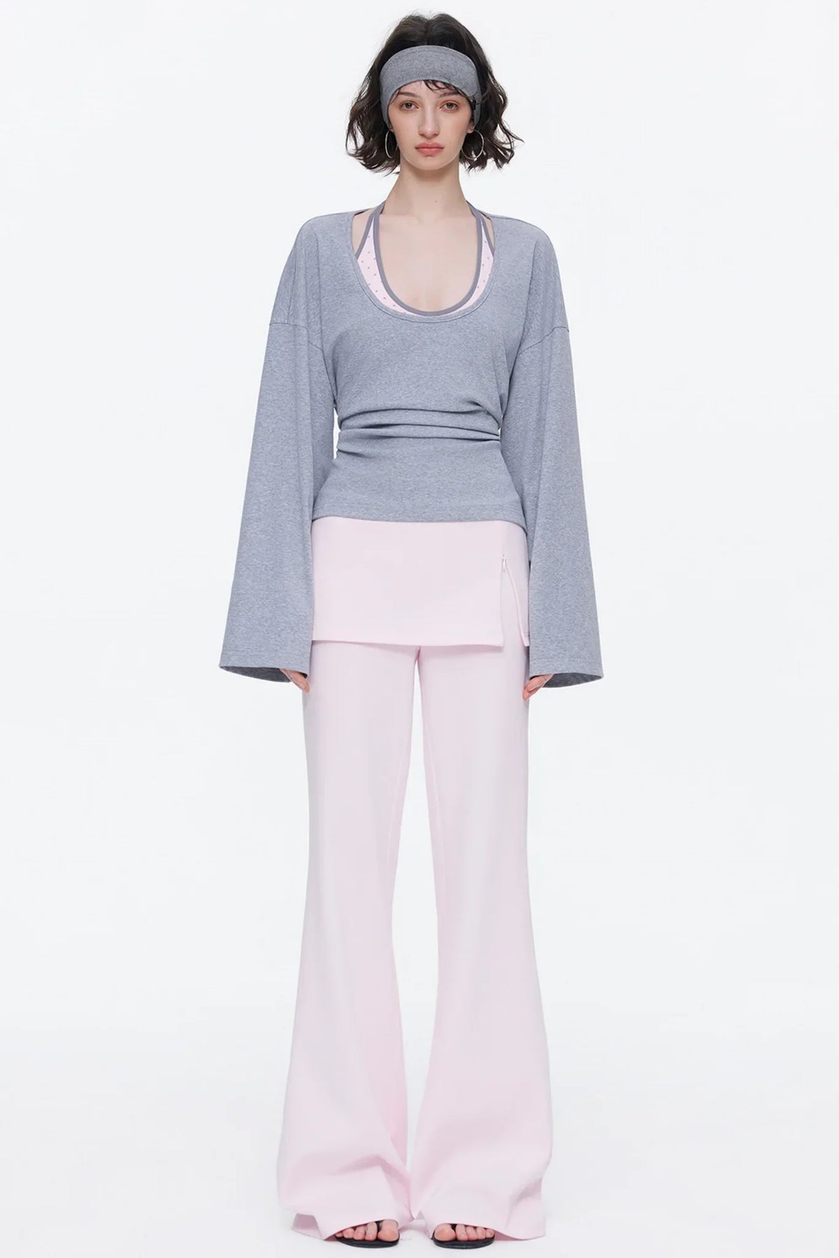 Skin-Friendly Knit Skirt Pants