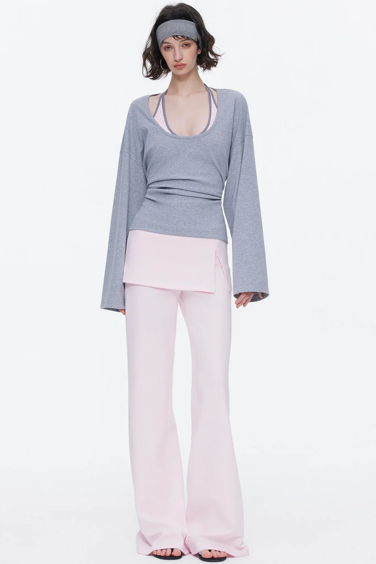 Skin-Friendly Knit Skirt Pants