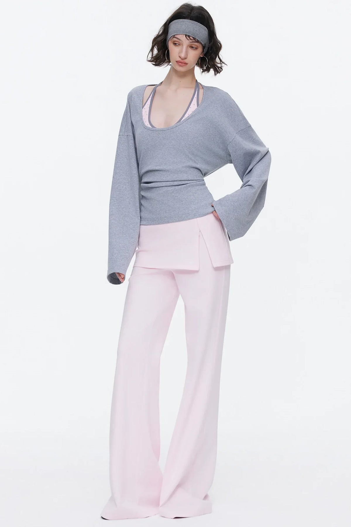 Skin-Friendly Knit Skirt Pants
