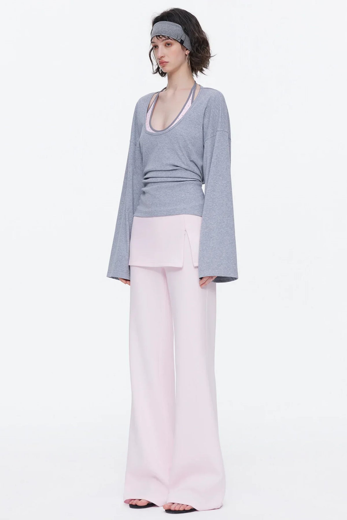 Skin-Friendly Knit Skirt Pants