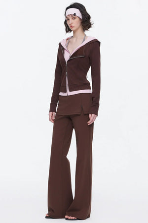 Skin-Friendly Knit Skirt Pants