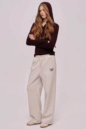 Skin-Friendly Wide-Leg Sweatpants
