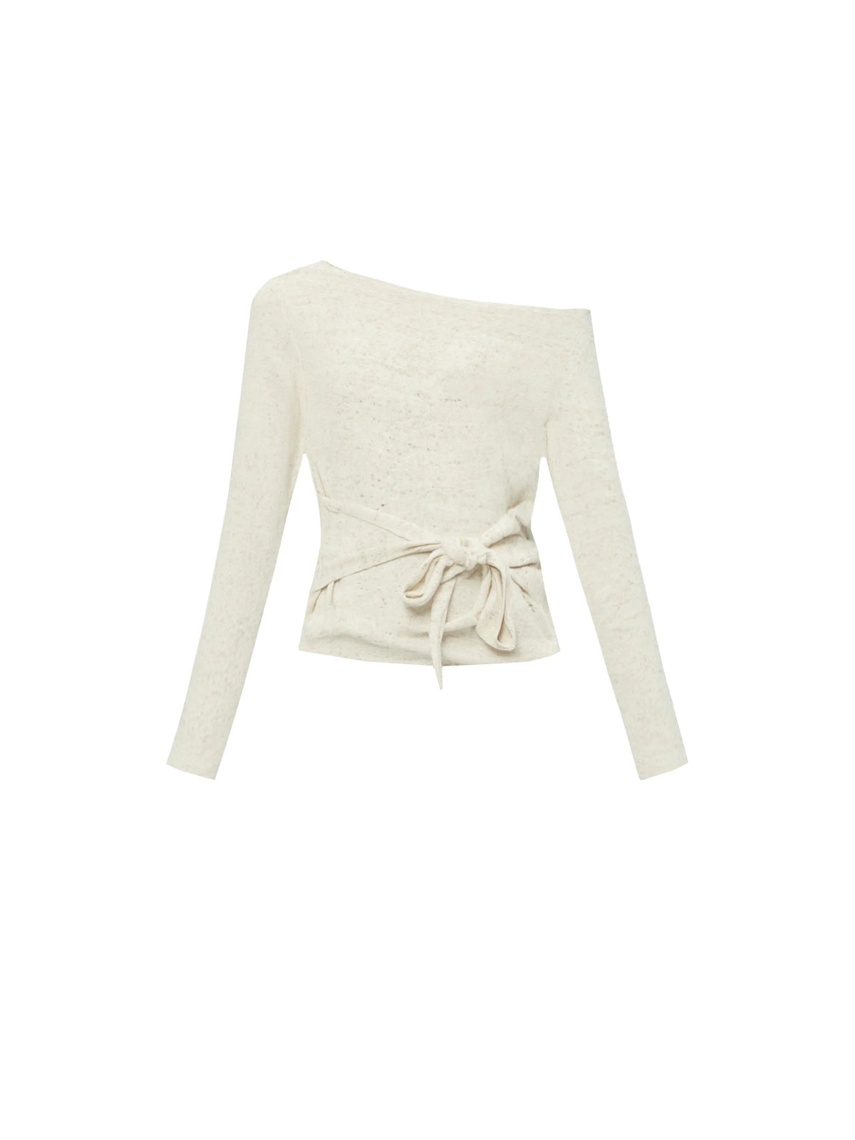 Slanted Shoulder Knit Shirt
