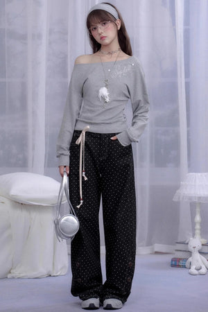 Slanted Shoulder Top