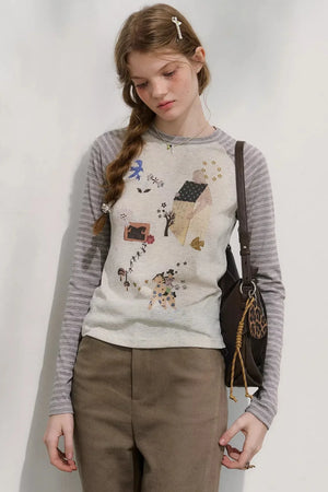 Sleepy Spring Retro Blouse