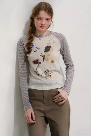 Sleepy Spring Retro Blouse