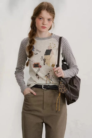 Sleepy Spring Retro Blouse