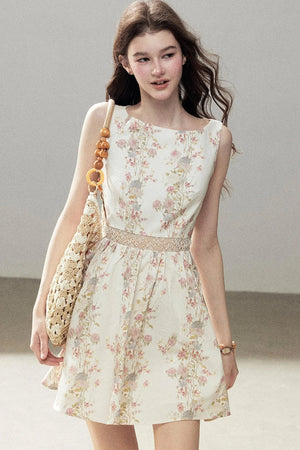 Sleeveless Floral Dress
