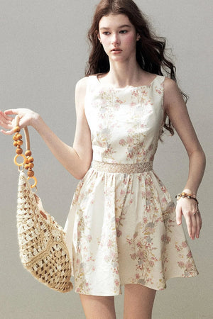 Sleeveless Floral Dress