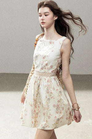 Sleeveless Floral Dress