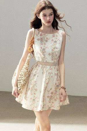 Sleeveless Floral Dress