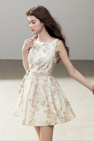 Sleeveless Floral Dress
