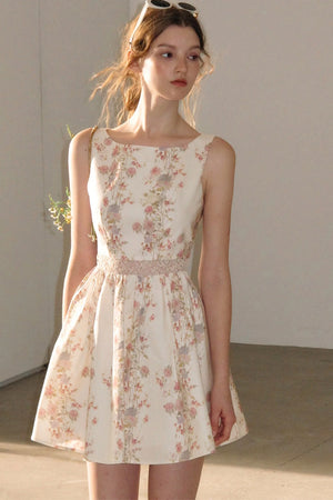 Sleeveless Floral Dress