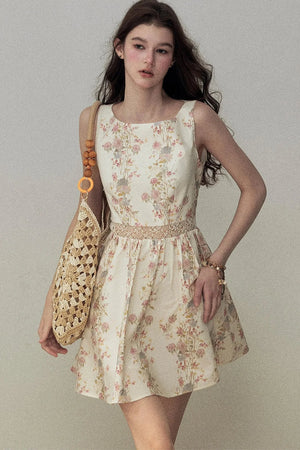 Sleeveless Floral Dress