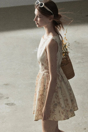 Sleeveless Floral Dress
