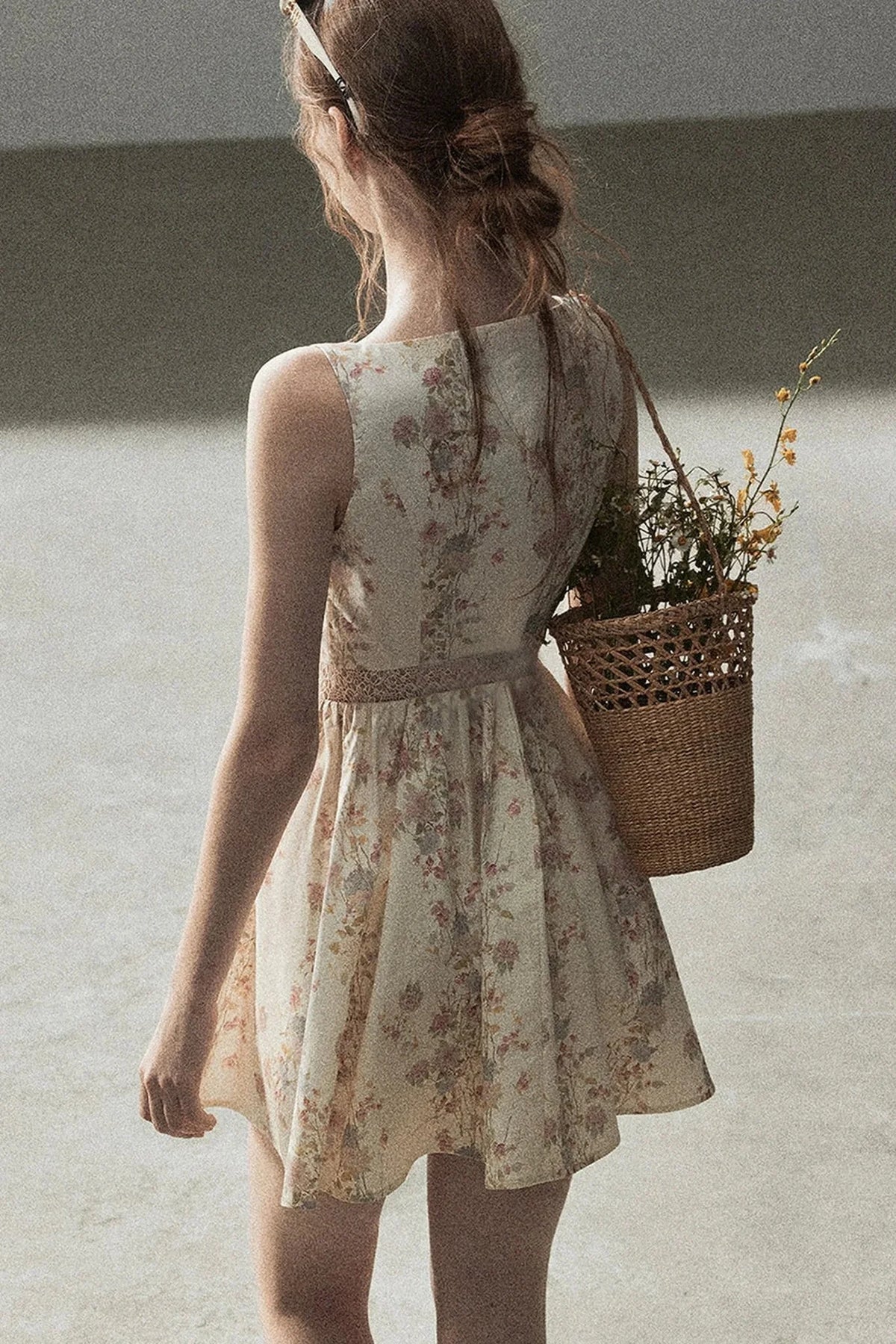 Sleeveless Floral Dress